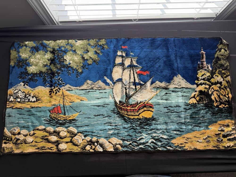 Nautical Ship Rug / Bath Mat / Tapestry